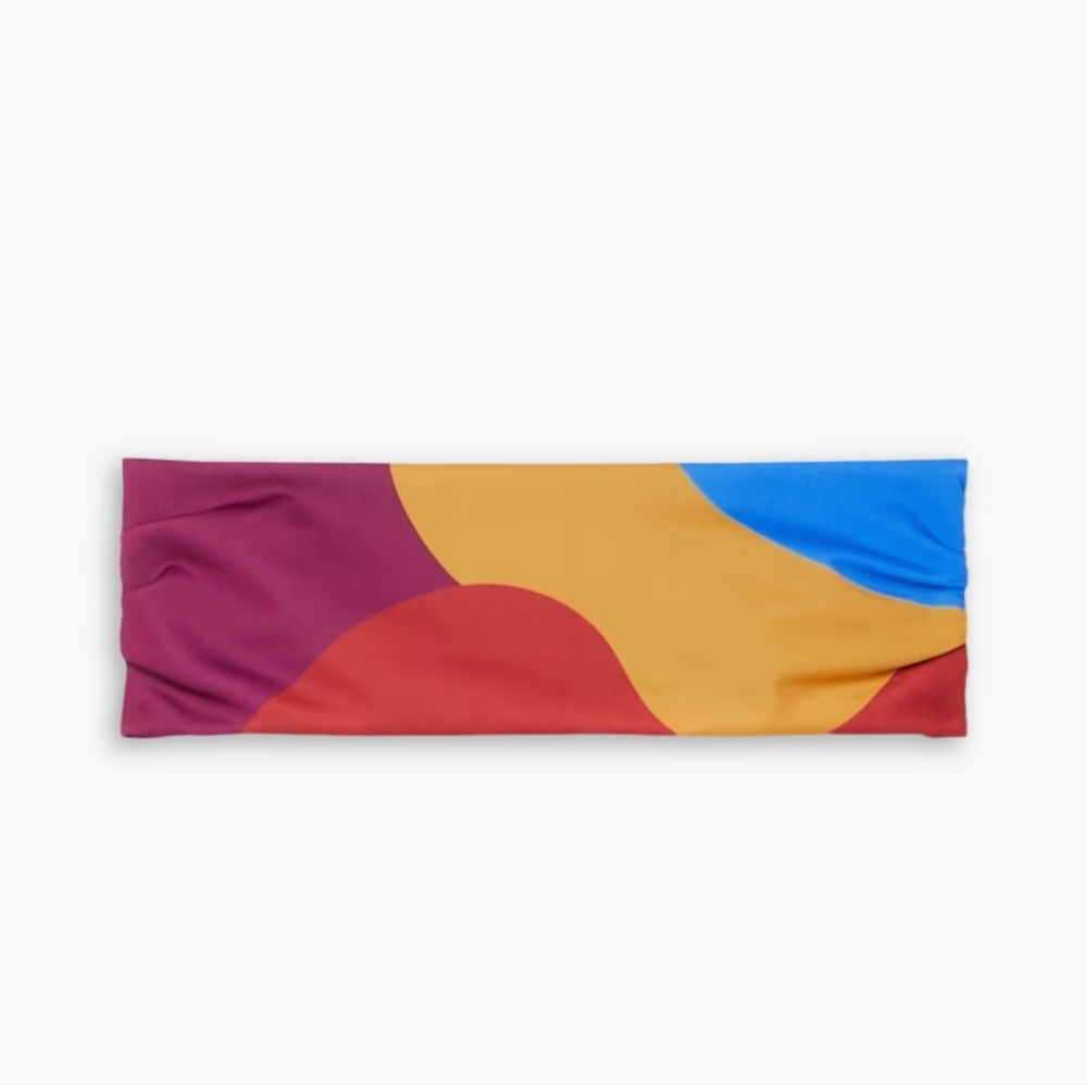 NWT MARA‎ HOFFMAN Abigail printed bandeau bikini top Medium -